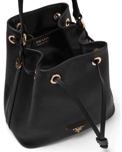 prada small saffiano bucket bag|Prada saffiano shoulder bag review.